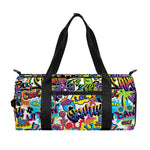 Colorful Graffiti Pattern Print Gym Bag