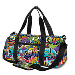 Colorful Graffiti Pattern Print Gym Bag