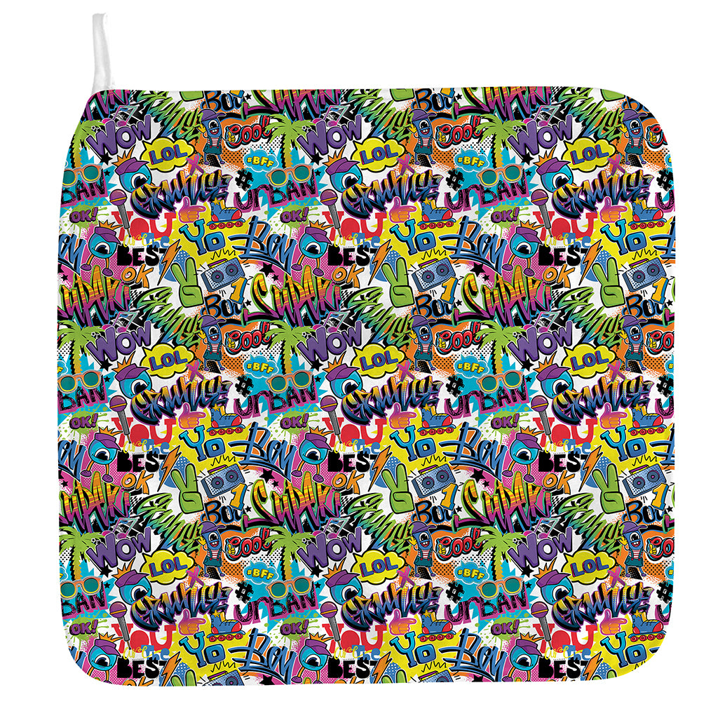 Colorful Graffiti Pattern Print Hand Towel