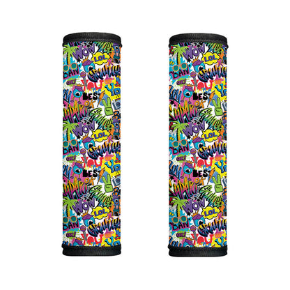 Colorful Graffiti Pattern Print Handle Covers