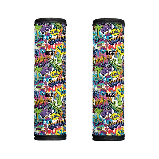 Colorful Graffiti Pattern Print Handle Covers