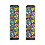 Colorful Graffiti Pattern Print Handle Covers