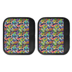 Colorful Graffiti Pattern Print Handle Covers