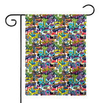 Colorful Graffiti Pattern Print House Flag