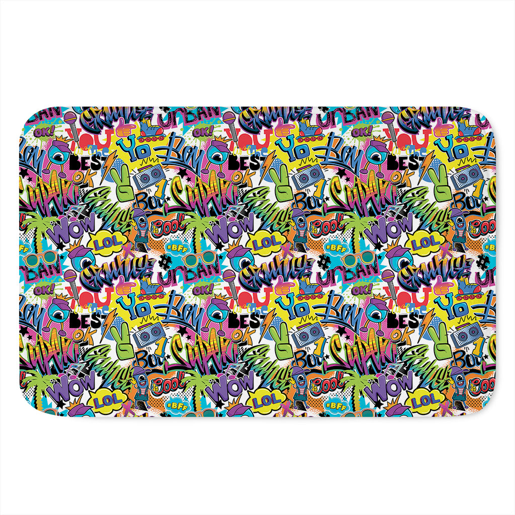 Colorful Graffiti Pattern Print Indoor Door Mat