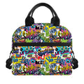 Colorful Graffiti Pattern Print Insulated Lunch Bag