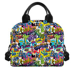 Colorful Graffiti Pattern Print Insulated Lunch Bag