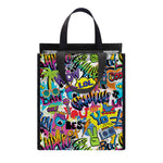 Colorful Graffiti Pattern Print Insulated Lunch Tote