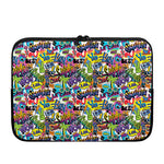 Colorful Graffiti Pattern Print Laptop Sleeve