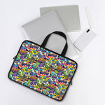 Colorful Graffiti Pattern Print Laptop Sleeve With Handle
