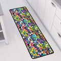 Colorful Graffiti Pattern Print Long Kitchen Mat