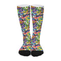 Colorful Graffiti Pattern Print Long Socks