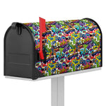 Colorful Graffiti Pattern Print Mailbox Cover