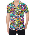 Colorful Graffiti Pattern Print Men's Shirt