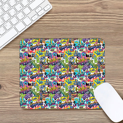Colorful Graffiti Pattern Print Mouse Pad