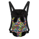 Colorful Graffiti Pattern Print Pet Carrier Backpack