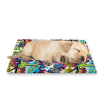 Colorful Graffiti Pattern Print Pet Cooling Mat Cover
