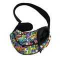 Colorful Graffiti Pattern Print Pet Sling Carrier
