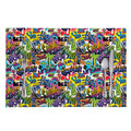 Colorful Graffiti Pattern Print Placemat