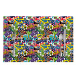 Colorful Graffiti Pattern Print Placemat