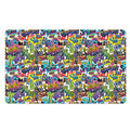 Colorful Graffiti Pattern Print Polyester Doormat