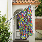 Colorful Graffiti Pattern Print Polyester Flag