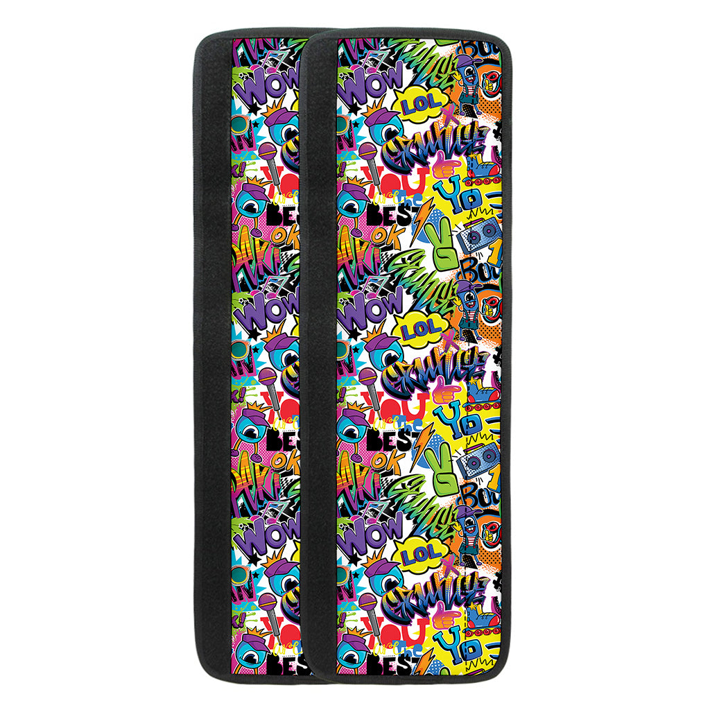 Colorful Graffiti Pattern Print Refrigerator Handle Covers