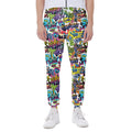 Colorful Graffiti Pattern Print Joggers