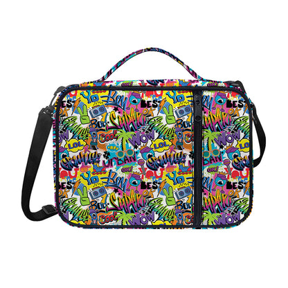 Colorful Graffiti Pattern Print Shoulder Strap Bible Bag