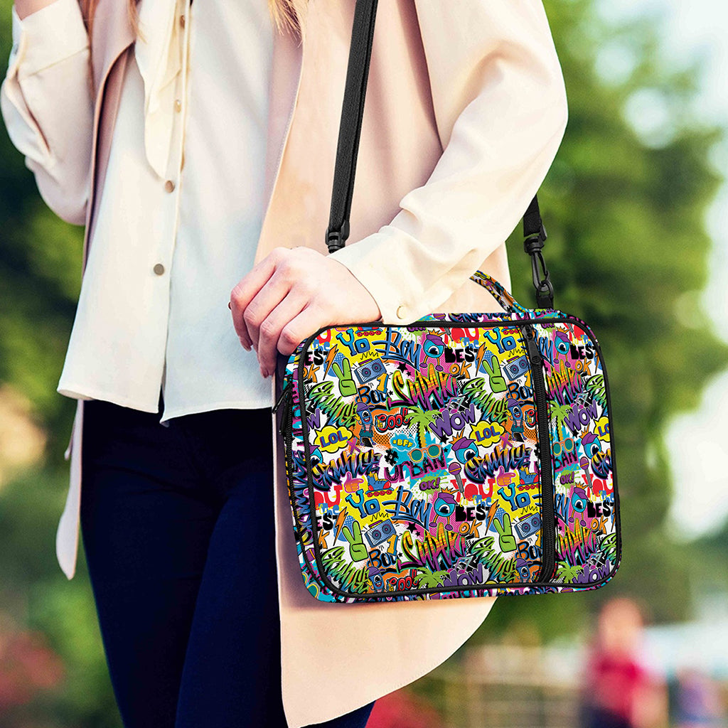 Colorful Graffiti Pattern Print Shoulder Strap Bible Bag