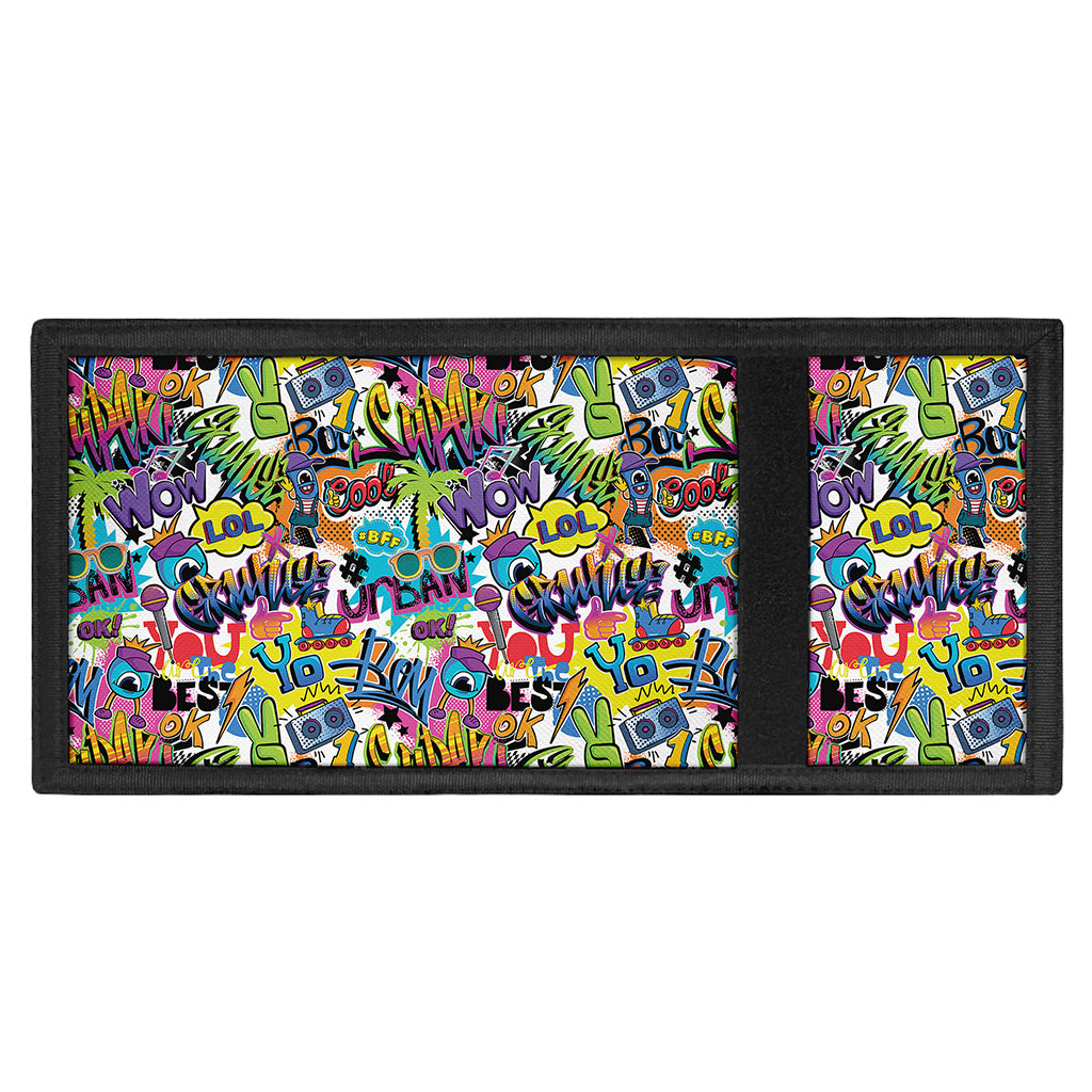Colorful Graffiti Pattern Print Trifold Wallet