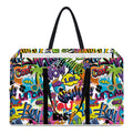Colorful Graffiti Pattern Print Utility Tote Bag