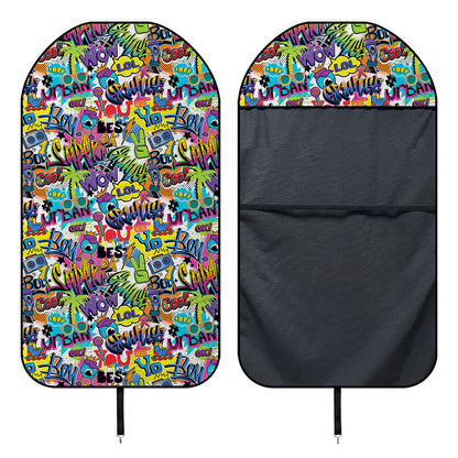 Colorful Graffiti Pattern Print Waterproof Car Seat Cover