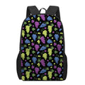 Colorful Grapes Pattern Print 17 Inch Backpack