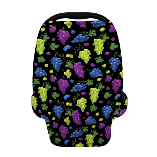 Colorful Grapes Pattern Print Baby Seat Cover