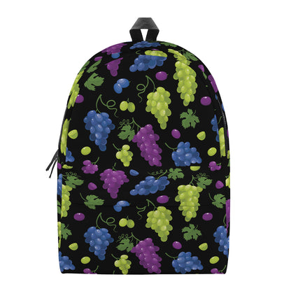 Colorful Grapes Pattern Print Backpack