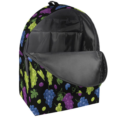 Colorful Grapes Pattern Print Backpack
