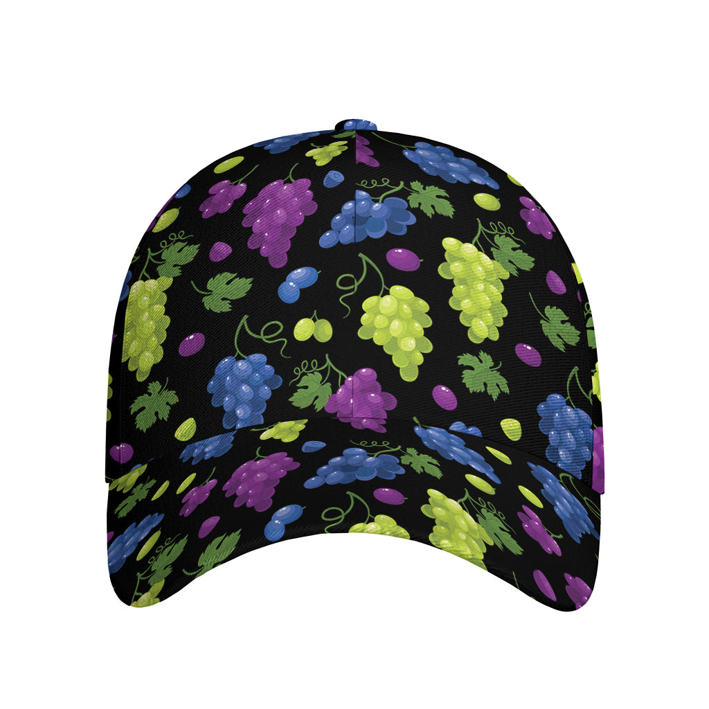 Colorful Grapes Pattern Print Baseball Cap