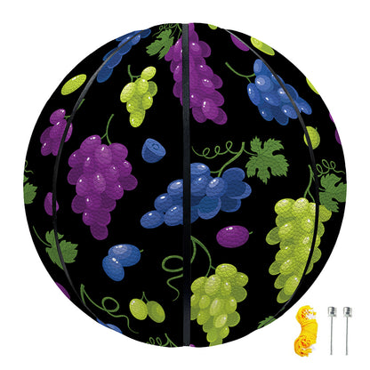 Colorful Grapes Pattern Print Basketball
