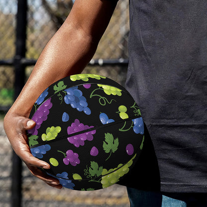 Colorful Grapes Pattern Print Basketball