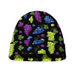 Colorful Grapes Pattern Print Beanie