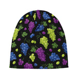 Colorful Grapes Pattern Print Beanie