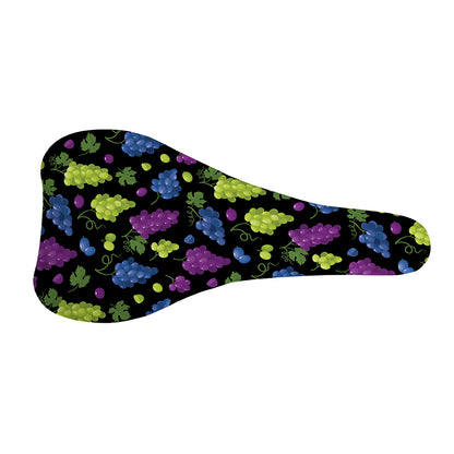 Colorful Grapes Pattern Print Bicycle Seat Cover