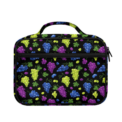 Colorful Grapes Pattern Print Briefcase Bible Bag