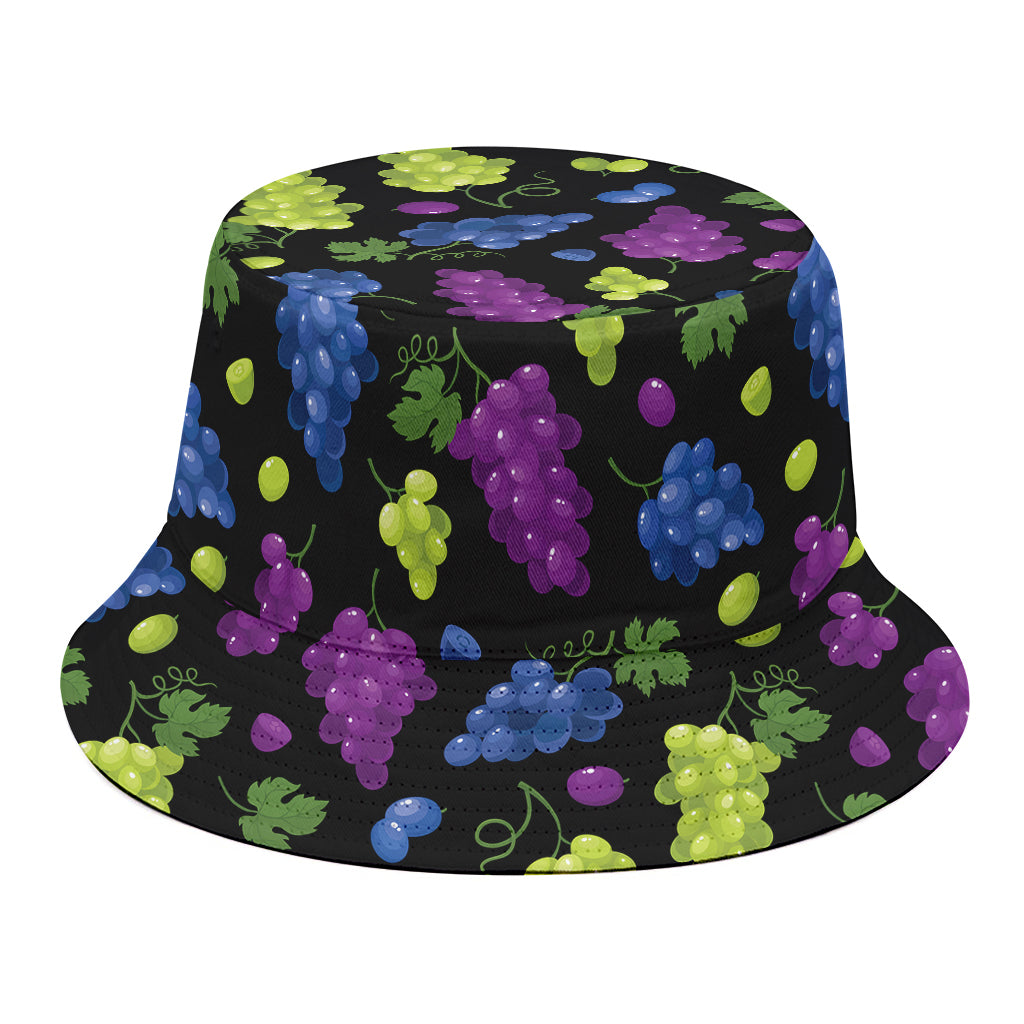 Colorful Grapes Pattern Print Bucket Hat