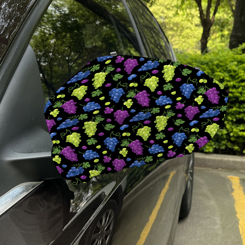 Colorful Grapes Pattern Print Car Side Mirror Covers