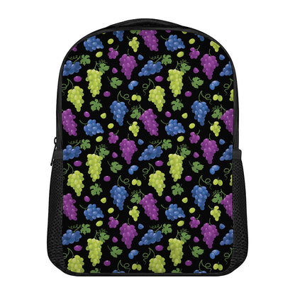 Colorful Grapes Pattern Print Casual Backpack