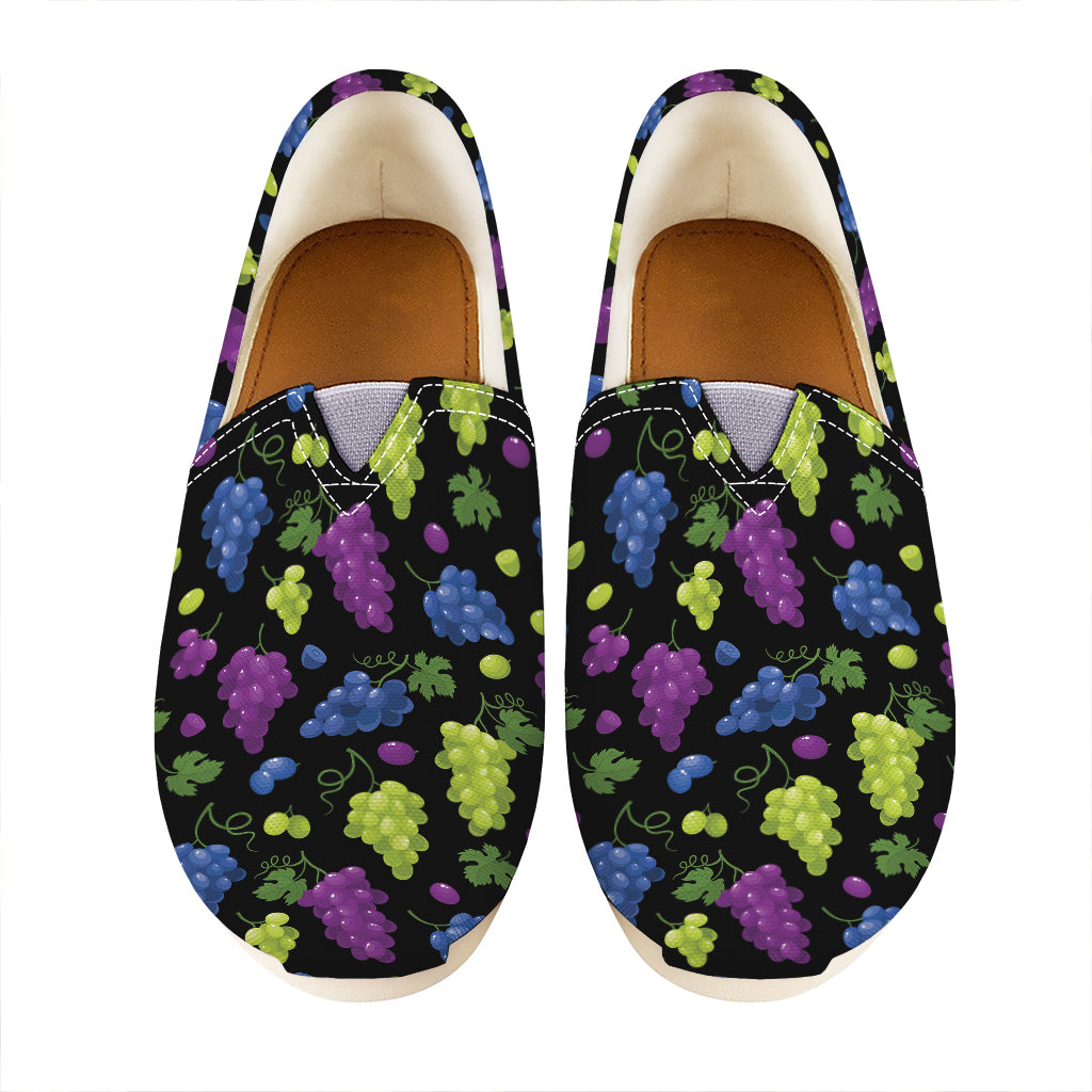 Colorful Grapes Pattern Print Casual Shoes