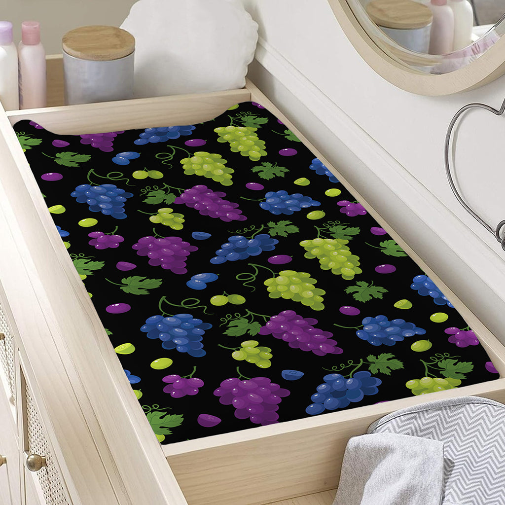 Colorful Grapes Pattern Print Changing Pad Cover