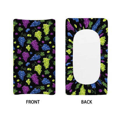 Colorful Grapes Pattern Print Changing Pad Cover